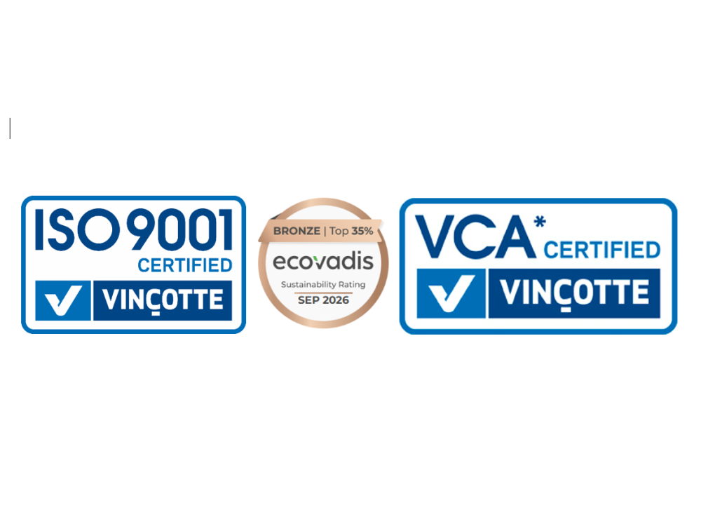 Logo ISO VCA Ecovadis 2